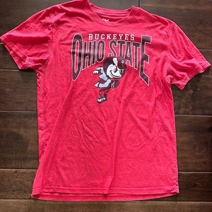 Mens Red Ohio State Buckeyes T-Shirt